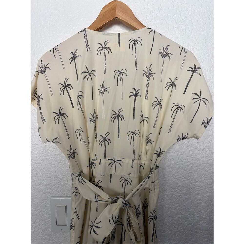 Marine Layer Camila Mini Dress White Palm Print Size S - Picture 7 of 12